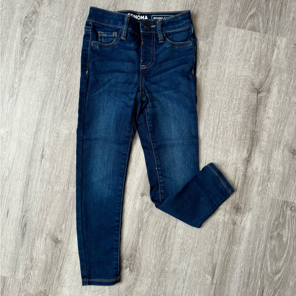 Girls Sonoma Denim Skinny Jeans, Adjustable waist, size 6